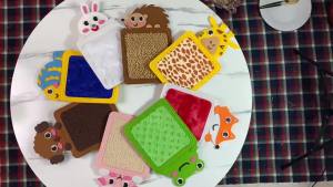 New Montessori Sensory Toys Cartoon Animal Cognition Mat Hand-Eye Coordination Education Toy Sensory Tactiles Pad for Autistic