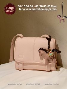 CHIO‘2ND | Túi Đeo Chéo và Đeo Vai Chất Liệu Litchi Màu Sữa