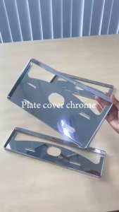 3 SIZE JDM CHROME UV BLACK CARBON COVER JAPAN ABS CAR PLATE FRAME CAR PLATE CASING