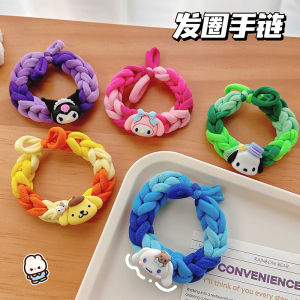 Cinnamoroll Babycinnamoroll Woven Couple Bracelet Handmade DIY Hair Rope Hair Rope Cute Color Rubber Band Woven Bracelet String Hair Ring