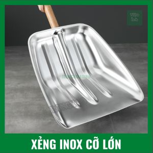 Xẻng Xúc Inox Cỡ Lớn Làm Từ Thép Không Rỉ Độ Dày 11MM Chiều Rộng 37cm