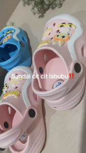 Sandal Baim Anak Dulux Labubu Garis Lucu Terbaru Keren - 641E  21/26