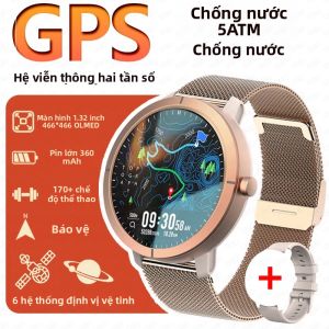 Đồng Hồ Thông Minh Thể Thao GPS Tần Số Kép Chống Nước 5ATM 170+ Chế Độ Màn Hình AMOLED 1.32 La Bàn Gọi Bluetooth Dành Cho Nam & Nữ