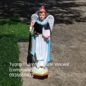 Tượng Thánh Vinh Sơn (Vincent) tượng thánh công giáo chất liệu composite có 2 size 30cm hoặc 40cm