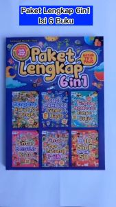 Buku Aktivitas Anak Belajar Membaca Menulis Berhitung Paket Lengkap 6 in 1 Anak Tk Paud