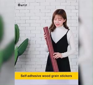 10M Peel and Stick Wood Grain Wallpaper | Waterproof PVC Easy Clean Wall Decor