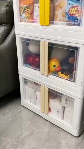 Innohut 52L/90L Two Door Stackable Storage Box Organiser Toy Storage Box Wardobe Cabinet Kotak Simpan Plastic