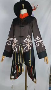 KOIMONO HuTao Genshin Impact Default Costume Cosplay Set Include Wig + Shoes / Set Kostum Cosplay HuTao Genshin Impact + Wig dan Sepatu