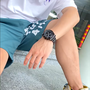 Promo OLEVS Jam Tangan Pria Anti Air Original Multifungsi Luminous Kalender Alarm Analog Cowok Fashion Hitam Men Watch Cod Model 1106