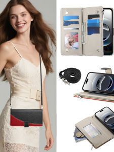 High-End Leather Wallet Style Phone Case for Honor 300 400 200 pro 90 Lite Crossbody Protective Cover with Anti-Fall Function