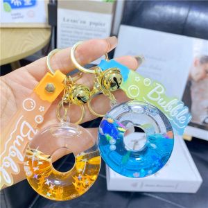 Creative Ocean Toy Penguin Turtle Keychain Student Backpack Decorative Hanging Ornament Female Style Swim Ring Oil Entry Doll