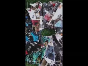 Hot Sale Baju Kemeja Motif Pantai Koran  Lengan Pendek Surfing Pria Wanita Terlaris