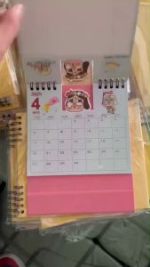 DIY✨2025/2568 ปฏิทินตั๊งโต๊ะ15x16 ซม. จดโน๊ตได้ทุกแผ่น ขนาดตั้งโต๊ะพกพา