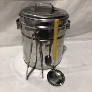 Dandang Bakso Mini Stainles 20cm Lengkap Centong Capit
