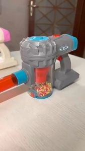 Kids Mini Toy Vacuum Cleaner with Cyclone Action & Realistic Sound For Preschooler– Role Play Cleaning Toy Set