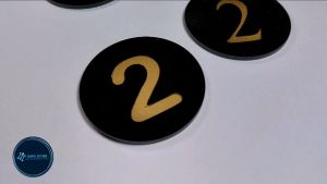 Table Number Cafe Nombor Meja餐桌号码牌Round5cm Acrylic