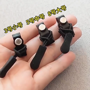 LUMAO 6PCS Instant Zipper Repair Kit – Universal Detachable Zip Heads 3 Sizes No-Sew for Jackets & Bags