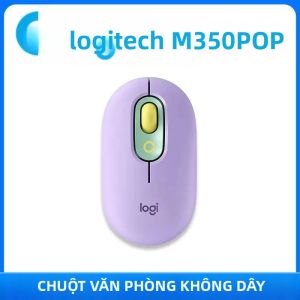 Logitech | Chuột Không Dây Logitech M350 Ergonomic Quiet Mouse Wireless 2.4Ghz - Thời Lượng Pin 18 Tháng Thiết Kế Nhẹ 77g Với Phần Hỗ Trợ Lòng Bàn Tay Thoải Mái Và Chức Năng Cuộn Im Lặng Dùng Cho Nhà Và Văn Phòng