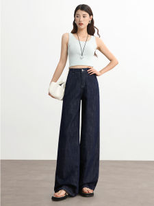 HIPPIE MISS | Non-Fading Lightweight High Waist Straight Denim Pants