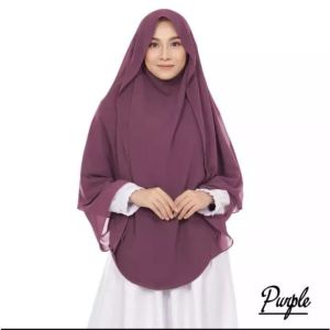 Jilbab Khimar Syari Aisyah/Kerudung Khimar instan cadar/Jilbab dewasa terbaru