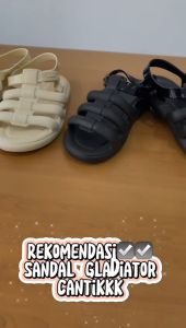 Sandal Karet Gladiator Premium J2388 Import Sandal Wanita  Karet Jelly Gladiator Wanita Kekinian Import