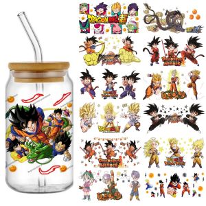 Popular Dragon Ball 16oz UV DTF 3D Phone Stickers Newest 35 Design Cute Anime UVDTF Decals Cup Mug Craft DIY Birthday Gif
