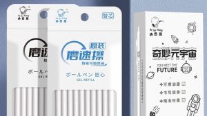 10pcs Erasable GelPens Ballpen Refills Refills 0.5mm Black Blue Ink ST Tip Smooth Writing Quick Drying School Office Supplies