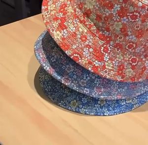 Women Girls Floral Fisherman Hat Spring Summer Sun Cap Fairy Bucket Hat Double Side Fashion Outdoor Travel Cotton Beach Hat Breathable Floral Print/Multicolor