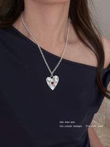 สร้อยคอเงินรูปหัวใจและดาวสำหรับผู้หญิง 2025 ดีไซน์ใหม่ โซ่กระดูกไหปลาร้า โซ่คอ โซ่เสื้อกันหนาว แฟชั่น สร้อยคอแบบลำลอง