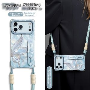 Crossbody Luxury Protective Phone Case with Strap and Stand