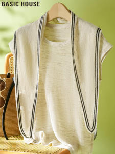 Basic House | Design Round Neck Summer Knit Top