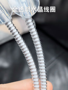 Crystal Transparent Apple Data Cable Protection Cover Wrapping Rope Anti-Breaking Anti-Bending Universal for Android Mobile Phone Charger Protection