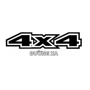 Tem Dán Xe Hơi SUV 4x4 Địa Hình 20x6cm Chất Liệu PVC Vinyl Dành Cho Cản Xe Kính Laptop Xe Máy - Phụ Kiện Độ Xe Hơi