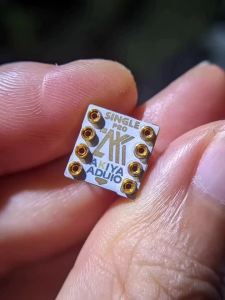 1PCS Single operational amplifier upgrade base decoupling operational amplifier base wealthy gold