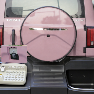 Full Coverage Armor Style Spare Tire Cover Decorative Accessory