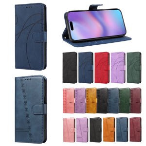 Premium Magnetic Leather Wallet Flip Case for Samsung Galaxy S26 Ultra Plus Edge Phone Book Stand Cover With Card Slots T LINE