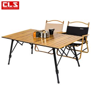 Portable Camping Folding Table Aluminum Alloy BBQ Picnic Egg Roll Table Outdoor Leisure Furniture Carrying Aluminum Plate Table