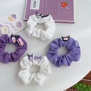 STV Kunciran Rambut Lucu Cinnamorol Kuromi / Scrunchie Kuromi Cinnamoroll kuro Kartun Jepang
