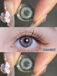 Eyeshare 2pcs Brown Contact Lense BALI Series Gray Soft Color Contact Lens Doll Eye 14.2mm