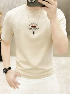 Embroidered Light Luxury Casual T-Shirt