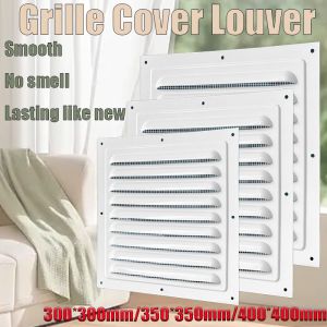 1Pcs Air Vent Louver Vent Grille Cover 100/200/250/300mm Square Vent Ct Screen Cover For Covering Wall Or Ceiling Openings White