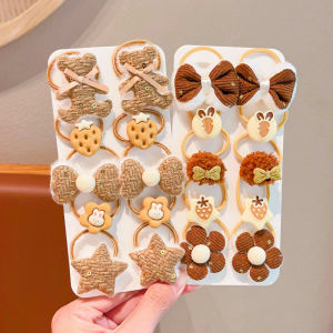 Girls Hair Ties 2024 New Children Hair Bands Baby Non-Damaging Elastic Knot Headwear Little Girl Butterfly Knot Hair Accessories