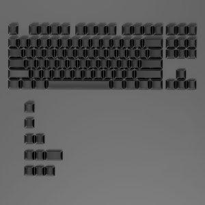 97 Keys Shadow Fold Dye Sub PBT Keycap Cherry Profile Side Printed Shine Through Keycaps for MX Switches Gaming Keyboard
