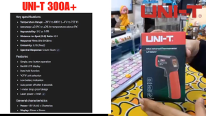 UNI-T UT300A+  Infrared Thermometer  (-20℃～400℃)  / UT300S ( - 32°C - 400°C )   / UT306S ( - 50°C - 500°C )~ Original