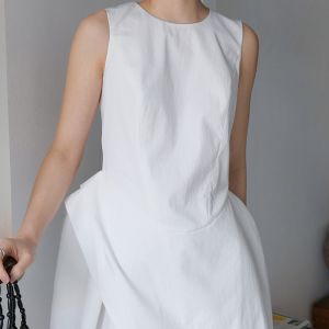 Shijian Thousand Gold Little Dress High Density Heavy Industry Composite Shoulder Flower Bud Skirt Trendy Summer Dress