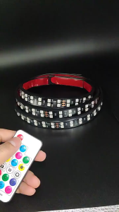 🌈ปรับโหมดแสงได้ 256 แบบ🌈แถบไฟกระพริบ LED 24V RGB 5050SMD สําหรับตกแต่งรถบรรทุก รถพ่วง คาราวาน ไฟ Led คาราวาน ไฟวิ่ง