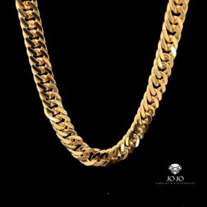 D113 Dây chuyền nam khoen lật bản 1cm sang trọng cao cấp JOJO