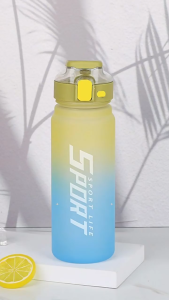 WMEDIA Botol Minum Sport Gradasi Ukuran 1000 ML / Botol Olahraga Gradasi