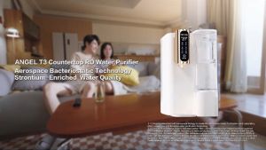 ANGEL T3 Countertop RO Water Filter 7-Stage Purifier 3S Instant Hot Strontium-Enriched Includes 2 Filters