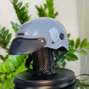 Mũ bảo hiểm nửa đầu RONA R5 sơn chính hãng nón xe máy nam nữ có lỗ thông gió kèm lưỡi trai đen che nắng - Rona Helmet